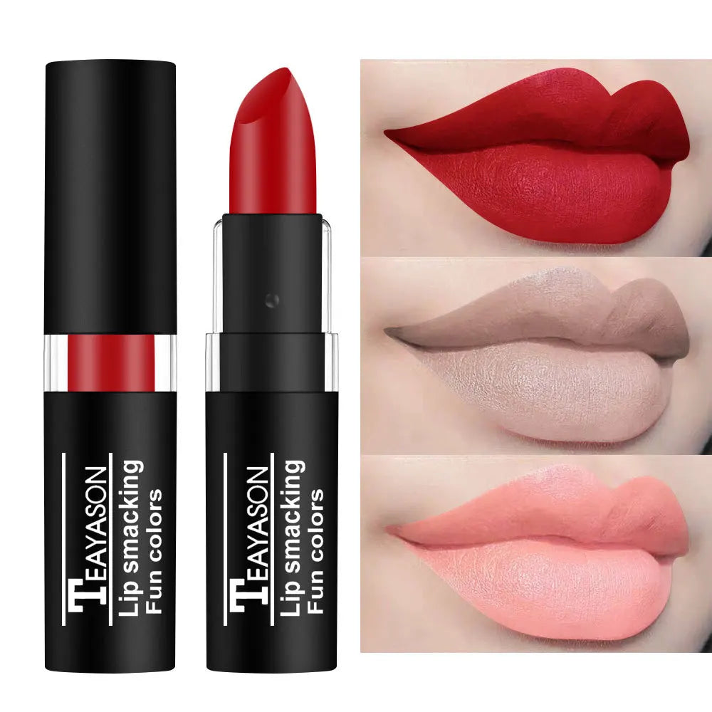 Labiales nude mate de larga duración y sin transferencia